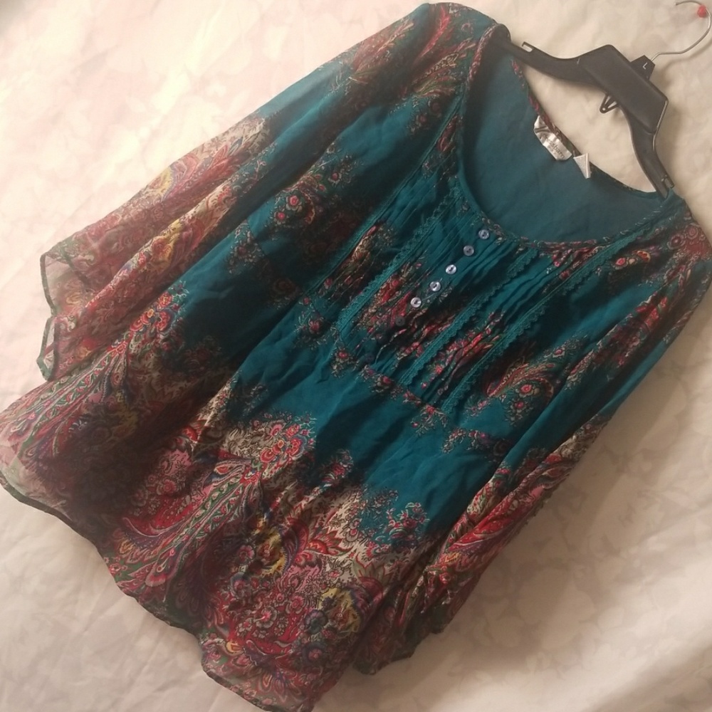 Sweet Bohemian Peasant Top